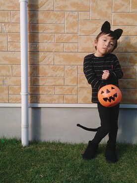 RinRinさん（キッズ・100cm）の秋コーディネート