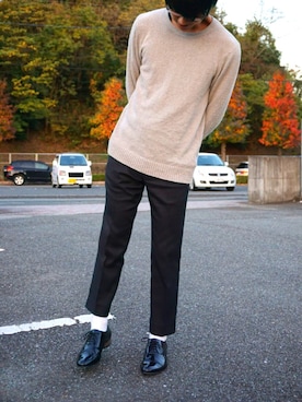 「URBAN RESEARCH（アーバンリサーチ）のアイテム（その他トップス）」を使った、u_eda_さん（メンズ・176cm）の秋コーディネート