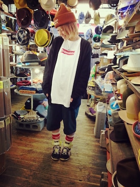 「TWITSのアイテム」を使った、いけだめぐみさん（レディース・155cm）の春コーディネート