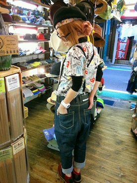 「アイテム（腕時計）」を使った、いけだめぐみさん（レディース・155cm）の春コーディネート