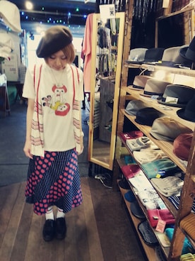 「TWITSのアイテム」を使った、いけだめぐみさん（レディース・155cm）の秋コーディネート