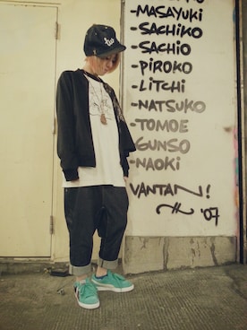「FUCT」｜いけだめぐみさん（レディース・155cm）の秋コーディネート