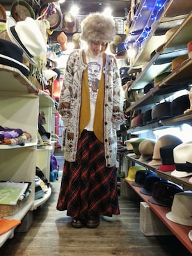 「TWITSのアイテム」を使った、いけだめぐみさん（レディース・155cm）の秋コーディネート