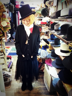 「アイテム（音楽/本・雑誌）」を使った、いけだめぐみさん（レディース・155cm）の冬コーディネート