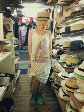 「アイテム（ワンピース/ドレス）」を使った、いけだめぐみさん（レディース・155cm・30代）の夏コーディネート