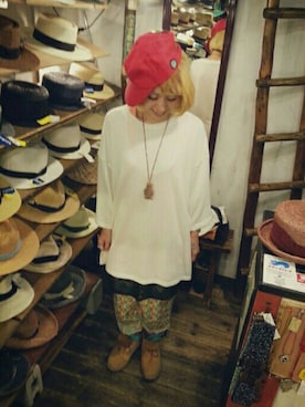 「アイテム（タンクトップ）」を使った、いけだめぐみさん（レディース・155cm・30代）の夏コーディネート