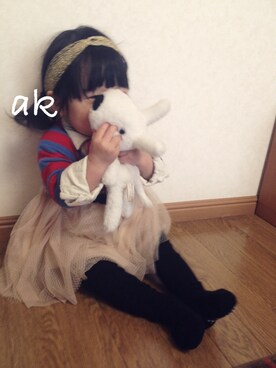 c◉no⚫︎さん（キッズ・80cm）の冬コーディネート