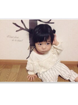 c◉no⚫︎さん(キッズ・70cm)の春コーディネート