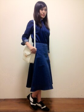 はしもとまゆさん（レディース・156cm）の冬コーディネート