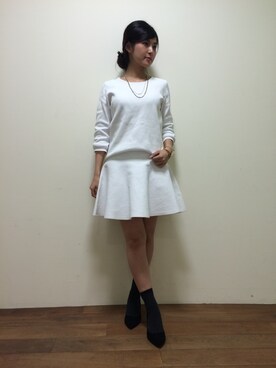 はしもとまゆさん（レディース・156cm）の冬コーディネート