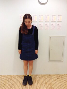 「シャネル」｜「アイテム（オールインワン・サロペット）」を使った、△kolmio+LIM△さん（レディース・155cm）の秋コーディネート