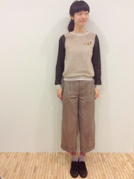 「トゥモローランド」｜「アイテム（その他）」を使った、△kolmio+LIM△さん（レディース・168cm）の冬コーディネート
