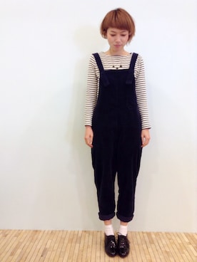 「ヒール×靴下」｜「アイテム（その他）」を使った、△kolmio+LIM△さん（レディース・159cm）の冬コーディネート