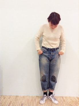 「アイテム（ボディ・ヘアケア、ブラウン系）」を使った、△kolmio+LIM△さん（レディース・160cm）の春コーディネート