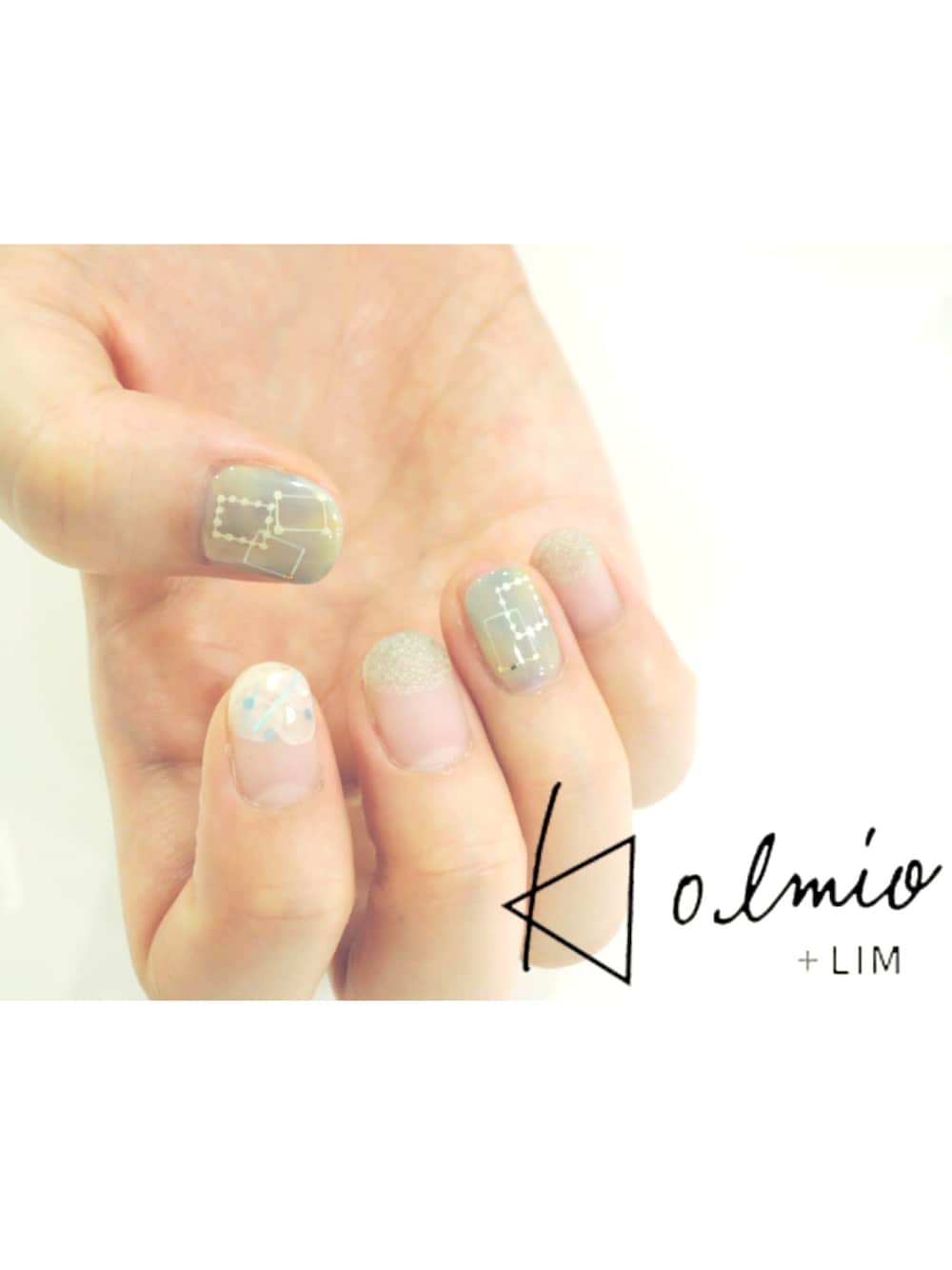 「kolmio、kolmiolim、Lim、nail 、nail art、nailart、ネイル、ネイルアート、マーブル、夏ネイル」｜「kolmiolimのアイテム（ハンドケア/ハンドクリーム、グレー系）」を使った、△kolmio+LIM△さん（レディース・152cm）の夏コーディネートの1枚目の写真