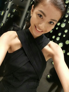 「M･A･C（マック）のアイテム（ファンデーション、その他）」を使った、Vanessa Hoさん（レディース・166cm）の春コーディネート