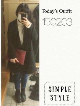 umi**さん（レディース・154cm）の冬コーディネート