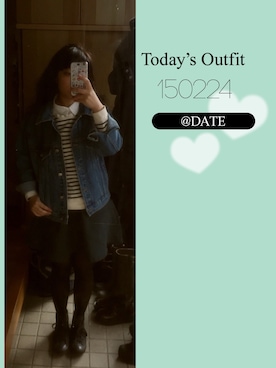 umi**さん（レディース・154cm）の冬コーディネート