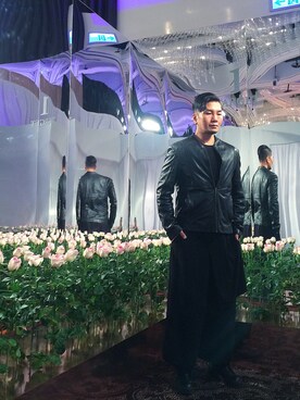 「asos（エイソス）のアイテム（ムートンコート）」を使った、dannyshihさん（メンズ・175cm）の秋コーディネート