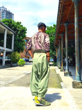 「CABANE de ZUCCa（カバンドズッカ）のアイテム（スタジャン）」を使った、dannyshihさん（メンズ・175cm）の春コーディネート