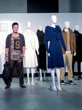 「DRIES VAN NOTEN（ドリスヴァンノッテン）のアイテム（スラックス）」を使った、dannyshihさん（メンズ・175cm）の秋コーディネート