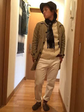 「D.M.G.（ドミンゴ）のアイテム（ジャケット/アウター）」を使った、だいちさん（メンズ・163cm）の秋コーディネート