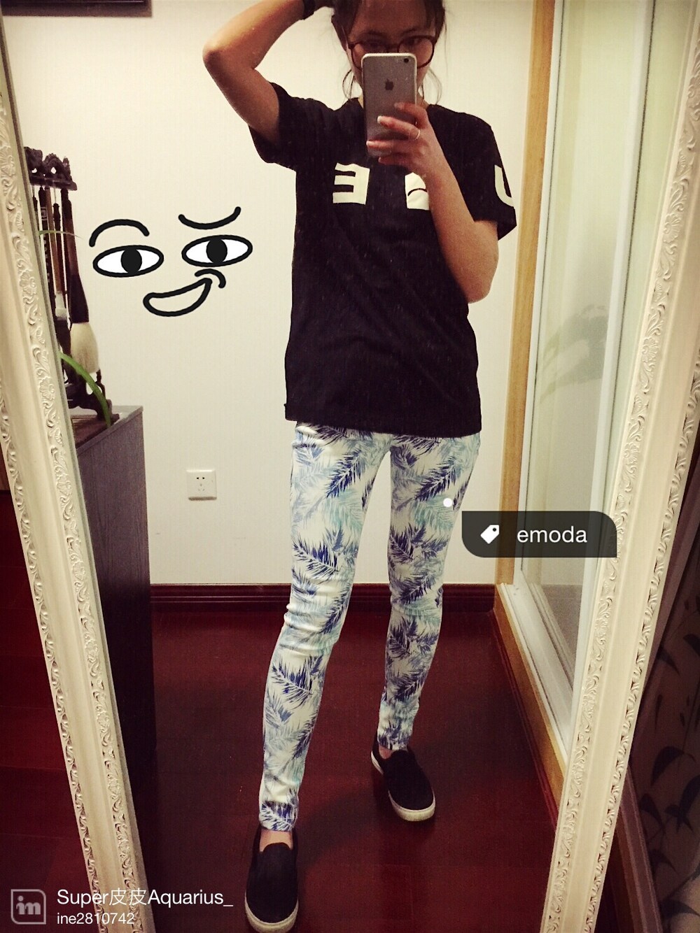 「EMODAのアイテム（デニムパンツ、その他）」を使った、Super皮皮Aquarius_原单小店さん（レディース・161cm）の春コーディネートの1枚目の写真