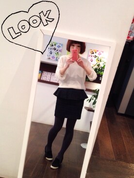 「Casselini（キャセリーニ）のアイテム（その他シューズ）」を使った、aicoさん（レディース・154cm）の春コーディネート