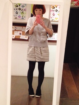 「Casselini（キャセリーニ）のアイテム（その他シューズ）」を使った、aicoさん（レディース・154cm）の秋コーディネート