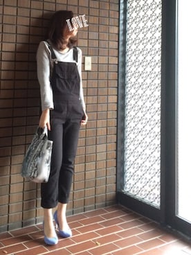 「DRWCYS（ドロシーズ）のアイテム（スウェット）」を使った、YURIPEさん（レディース・164cm）の春コーディネート