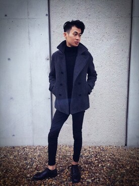 「BACK NUMBER（バックナンバー）のアイテム（その他アウター）」を使った、ピー太郎さん（メンズ・176cm）の秋コーディネート