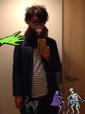 しましまのねずみさんのコーディネート