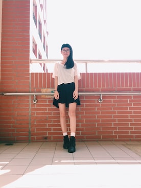 「skirt」｜「アイテム（ワンピース）」を使った、王🐈さん（レディース・150cm）の秋コーディネート