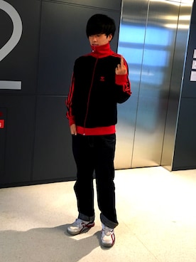 「アイテム（ジャージ）」を使った、kanchichiさん（メンズ・170cm・20代）の秋コーディネート