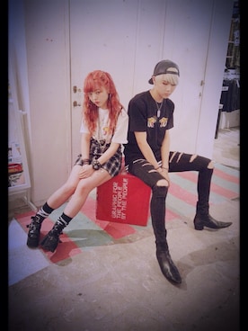 「カップルコーデ」｜SPINNS広島店さん（メンズ・182cm）の夏コーディネート