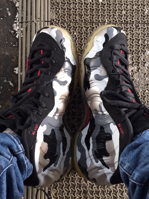 Foamposite fighter jet on feet Clearance