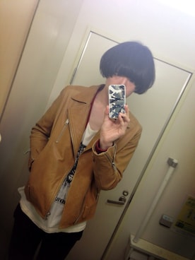 「Murder License（マーダーライセンス）のアイテム（ジャケット/アウター）」を使った、洋平さん（メンズ・184cm）の冬コーディネート