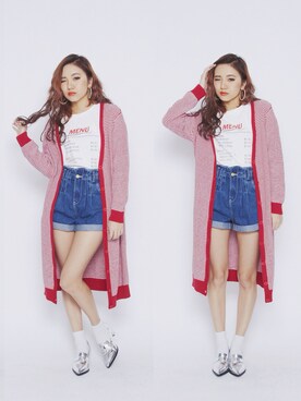 佐々木彩乃さん（レディース・161cm）の冬コーディネート