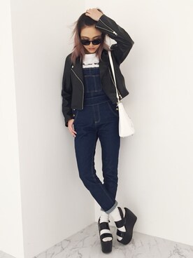 「厚底」｜佐々木彩乃さん（レディース・161cm）の春コーディネート