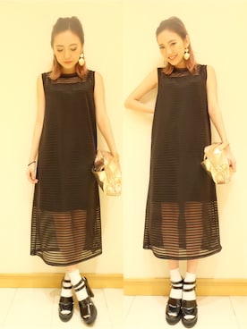 「おめかしコーデ」｜佐々木彩乃さん（レディース・161cm）の春コーディネート