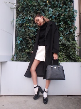 佐々木彩乃さん（レディース・161cm）の秋コーディネート