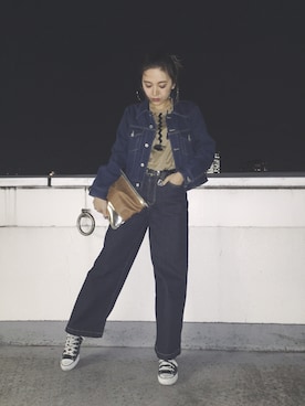 佐々木彩乃さん（レディース・161cm）の冬コーディネート