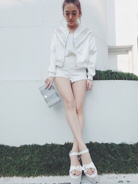 佐々木彩乃さん(レディース・161cm)の春コーディネート