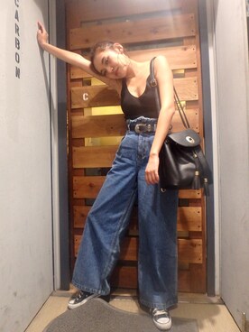 佐々木彩乃さん（レディース・161cm）の春コーディネート