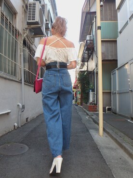 佐々木彩乃さん（レディース・161cm）の春コーディネート