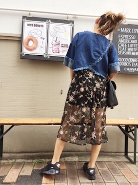 佐々木彩乃さん(レディース・161cm)の春コーディネート