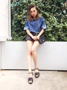 佐々木彩乃さん（レディース・161cm）の春コーディネート