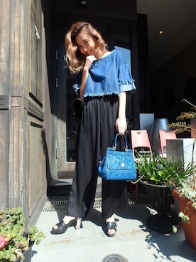 佐々木彩乃さん（レディース・161cm）の春コーディネート