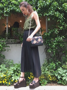 佐々木彩乃さん（レディース・161cm）の春コーディネート