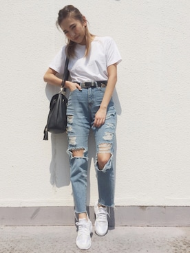 佐々木彩乃さん（レディース・161cm）の春コーディネート